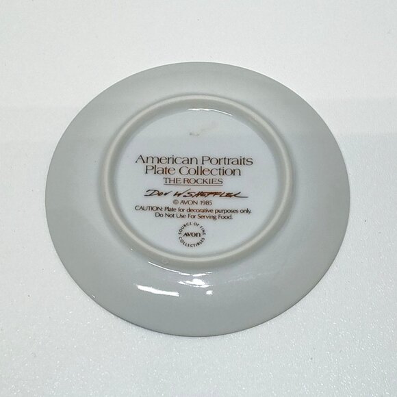 Avon American Portraits Plate Collection 1985 Set Of 5 Including Original Boxes - Picture 12 of 16